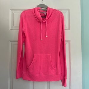 Lily Pulitzer pink cowlneck shirt